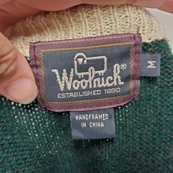 90s WOOLRICH Save Our Animals/Earth Wool Cardigan - Picture 6 of 7